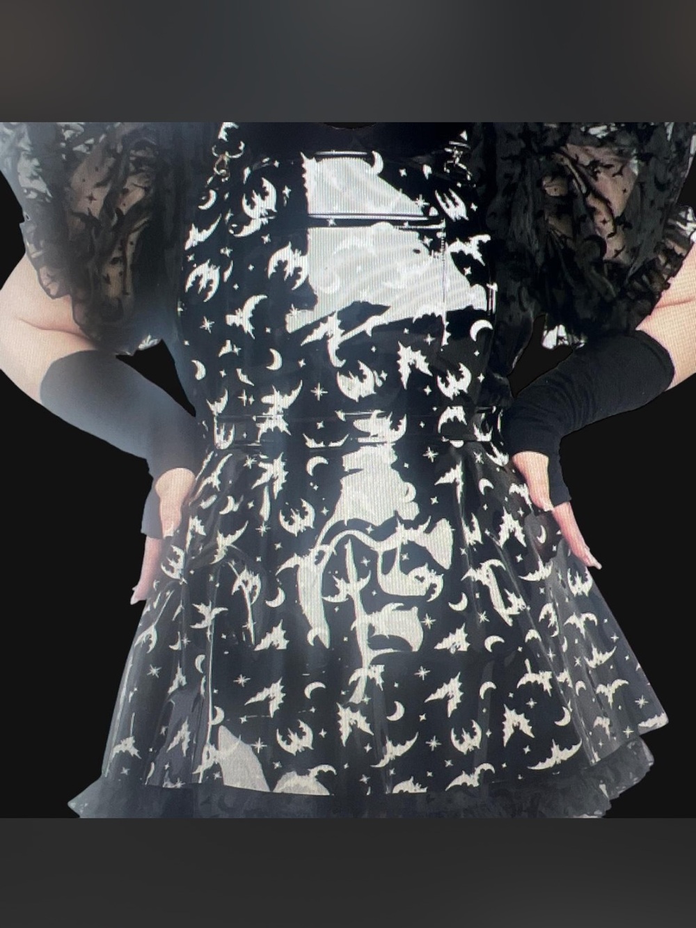 Trickz N’ Treatz Plus Bat My Lashes Pinafore Dress